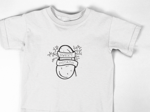 Hipster sweet potato tee