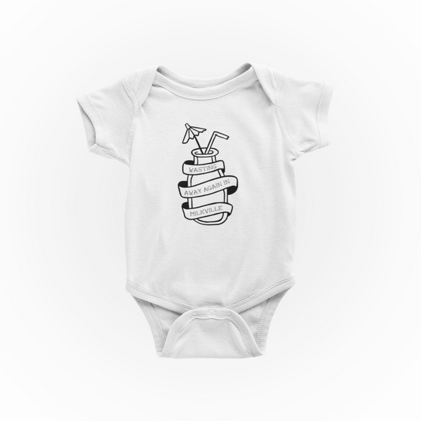 Hipster milkville onesie